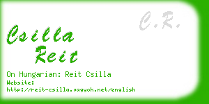 csilla reit business card